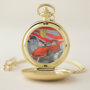 Drifting in the Sky Pocket Watch