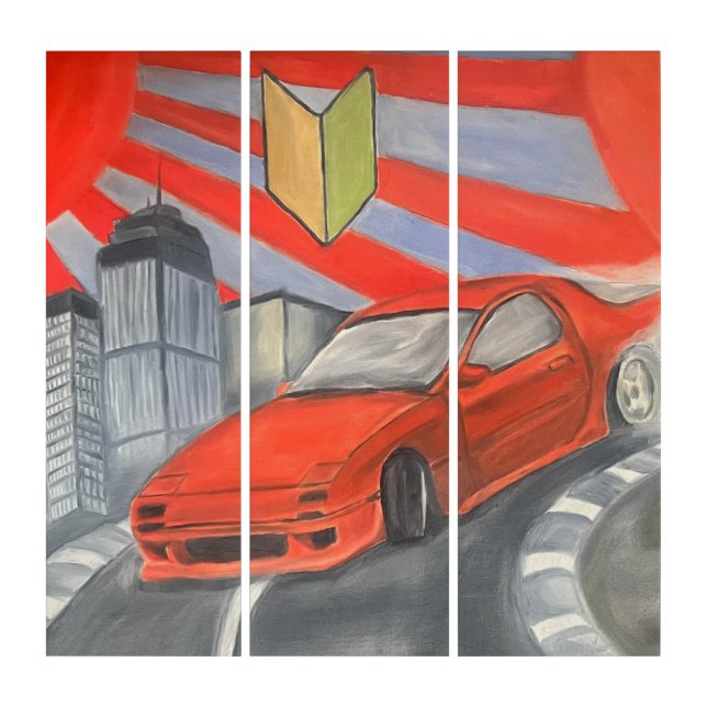 Drifting in the Sky Triptych (Front)