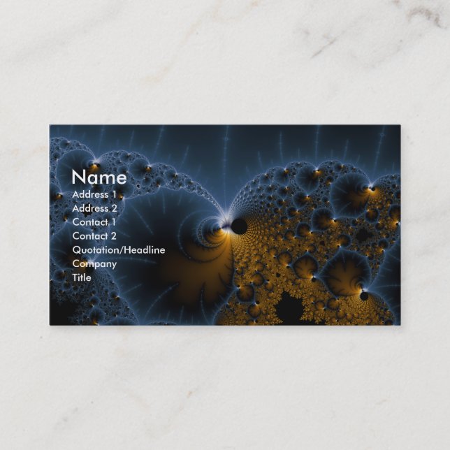 Drifting Jellies - Fractal Art Business Card (Front)