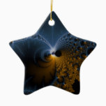 Drifting Jellies - Fractal Art Ceramic Ornament