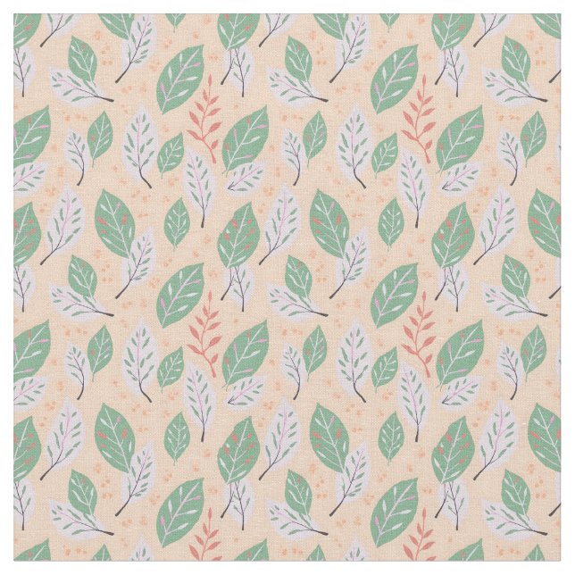 Drifting Leaves Fabric (Close Up)