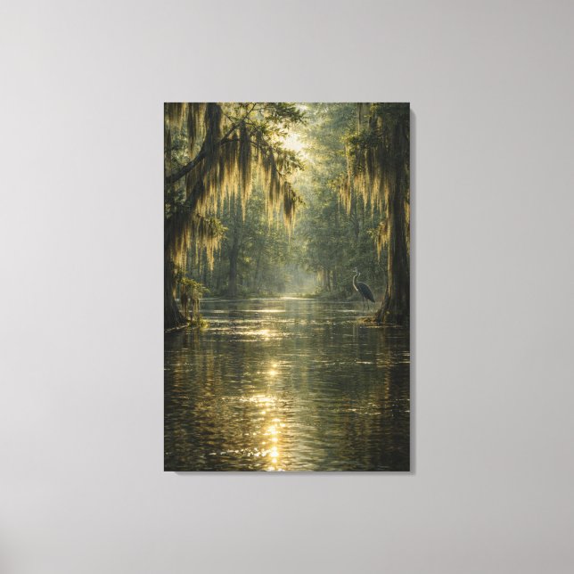 Drifting Morning | Cypress Marsh | Canvas Art (Front)