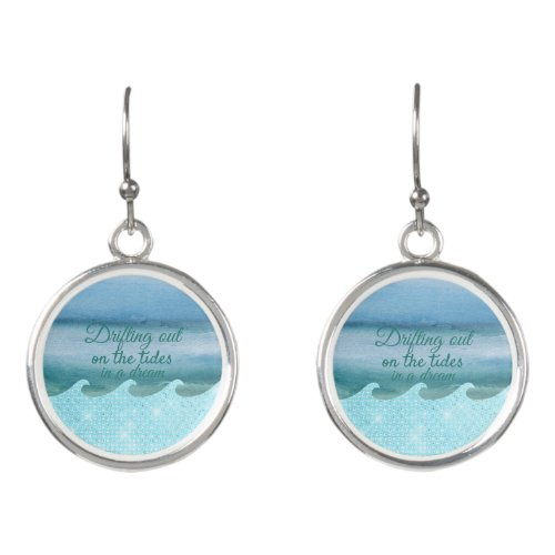 Drifting out on Sparkling Waves Earrings