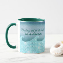 Drifting out on the Tides  Abstract Blue & Green