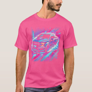 Drifting Pickup Burnout Street Men Truck Motorspor T-Shirt
