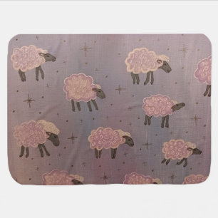 drifting sheep baby blanket