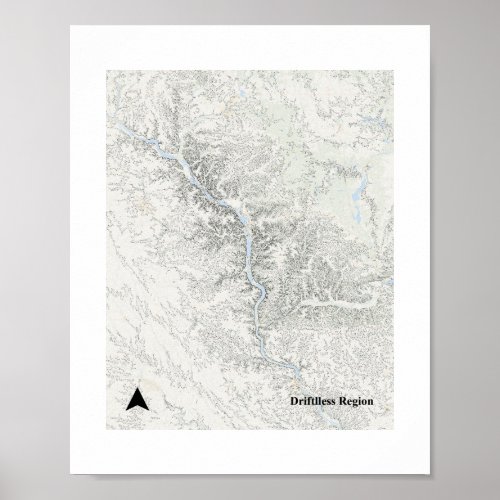 Driftless Topography Poster