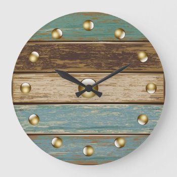 Driftwood 3 Wall Clock by Fiery_Fire at Zazzle