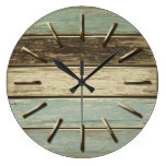 Driftwood 5 Wall Clock