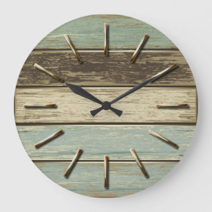 Driftwood 5 Wall Clock