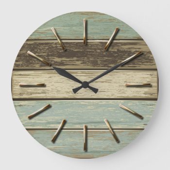 Driftwood 5 Wall Clock by Fiery_Fire at Zazzle