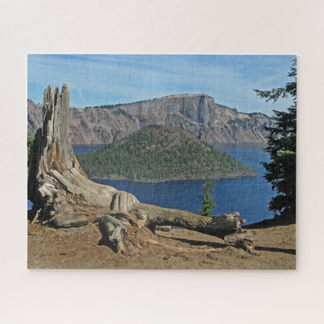 Driftwood At Crater Lake Oregon Design Puzzle