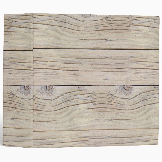 Driftwood Background 3 Ring Binder (Front/Spine)