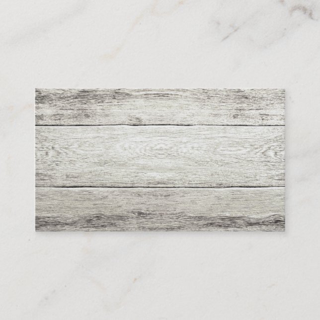 Driftwood Background Business Card (Front)