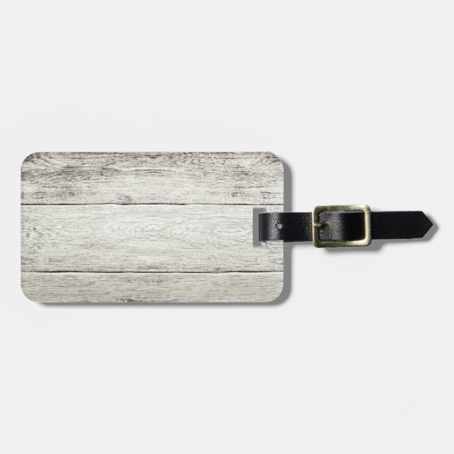 Driftwood Background Luggage Tag (Front Horizontal)