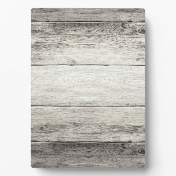 Driftwood Background Plaque by bestcustomizables at Zazzle