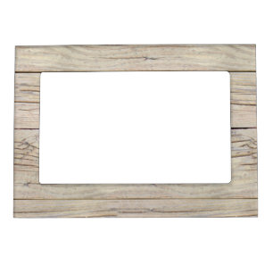 Driftwood Background Texture Magnetic Photo Frame