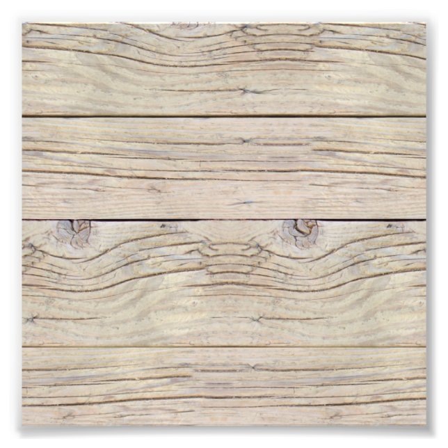 Driftwood Background Texture Photo Print (Front)