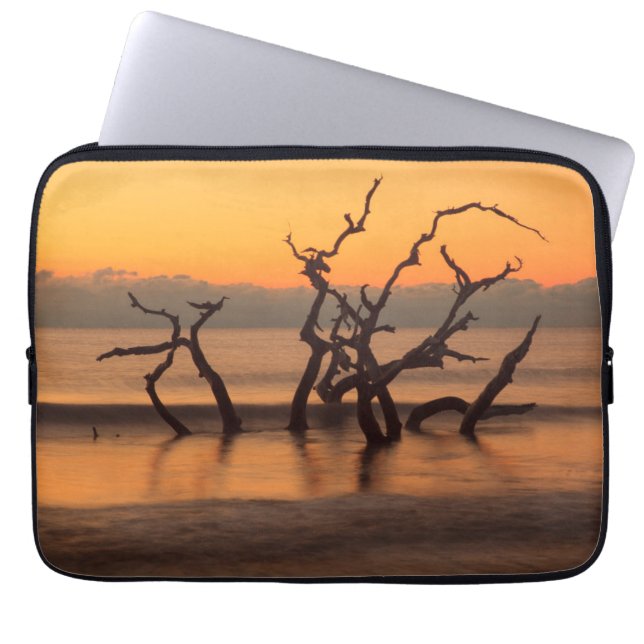 Driftwood Beach at Sunrise Jekyll Island Georgia Laptop Sleeve (Front)