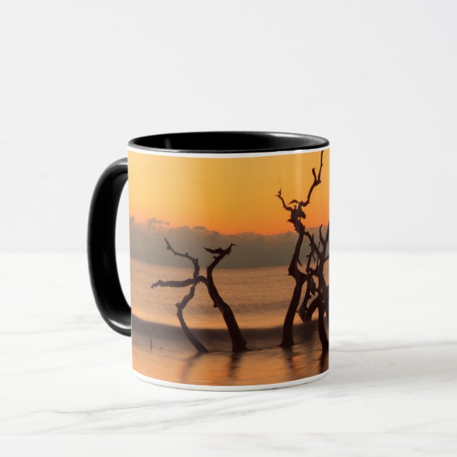 Driftwood Beach at Sunrise Jekyll Island Georgia Mug (Front Left)