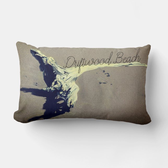 Driftwood Beach Lumbar Pillow (Front)
