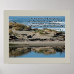 Driftwood Beach &amp; River Isaiah 41:10 Print