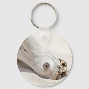 Driftwood Beach Wood Organic Coastal Minimalist Keychain