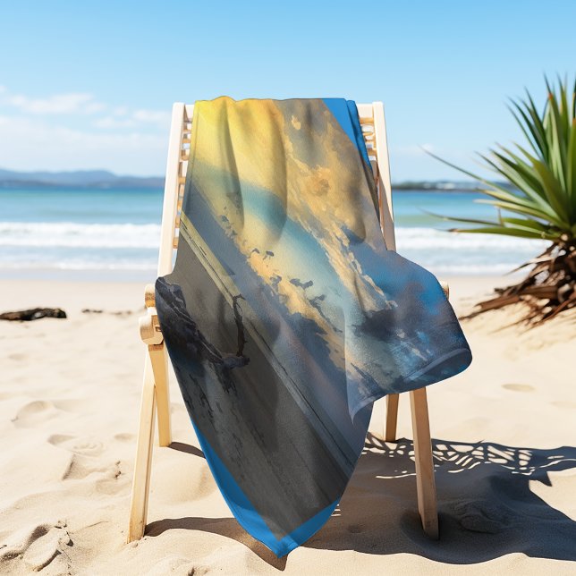 Driftwood Beaufort SC Beach Sunrise Beach Towel (Creator Uploaded)