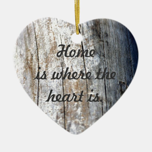 Driftwood Ceramic Ornament (Front)