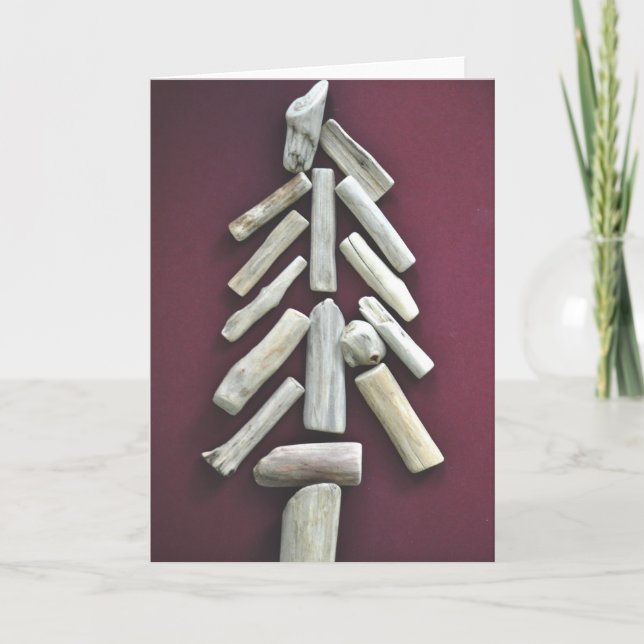 Driftwood Christmas Tree Card (Front)