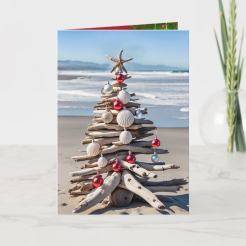 Driftwood Christmas Tree Card