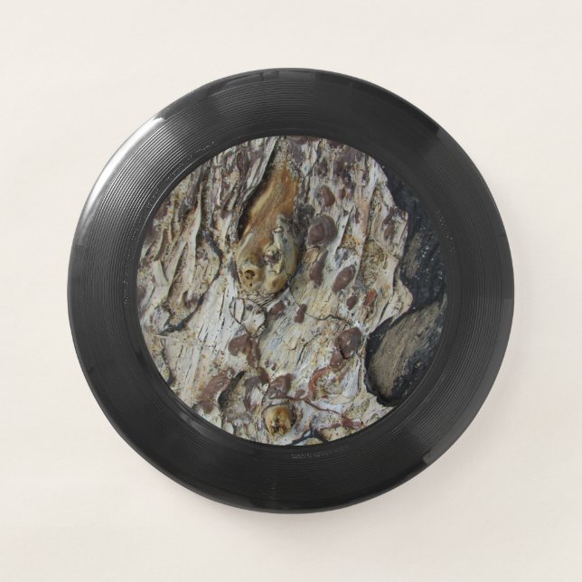 Driftwood Grain Pattern Photo Rustic Woodgrain Wham-O Frisbee (Front)