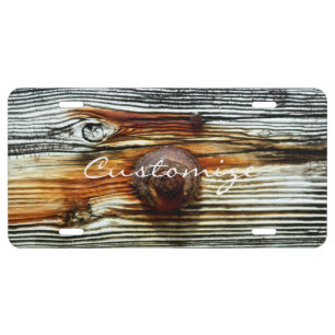 driftwood grey Thunder_Cove License Plate
