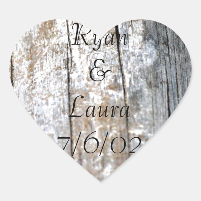 Driftwood Heart Sticker (Front)