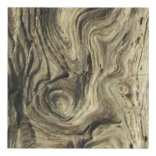 Driftwood Image Faux Canvas Print