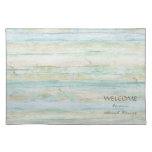 Driftwood Ocean Beach House Coastal Seashore Cloth Placemat
