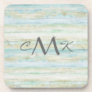Driftwood Ocean Beach House Coastal Seashore Coaster