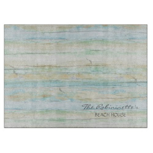 Driftwood Ocean Beach House Coastal Seashore Cutting Board