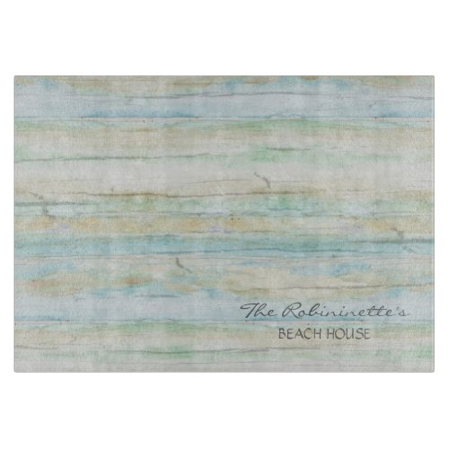 Driftwood Ocean Beach House Coastal Seashore Cutting Board