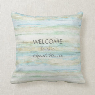 Welcome To The Beach Pillows Decorative Throw Pillows Zazzle