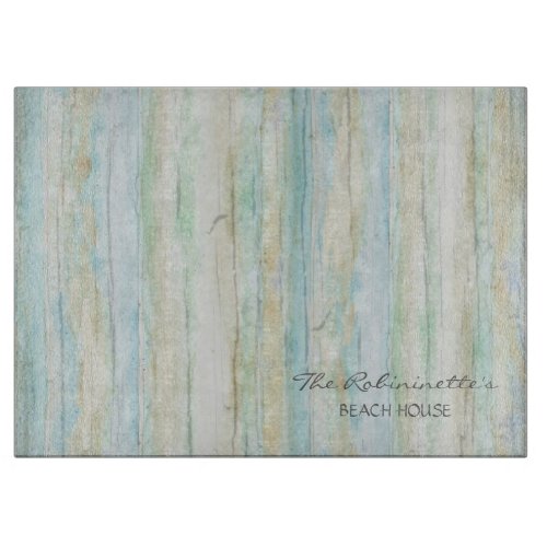 Driftwood Ocean Beach House Coastal Shore Seashore Cutting Board