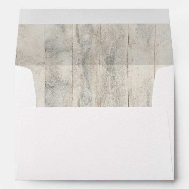 driftwood old nautical beach wedding envelope (Back (Bottom))