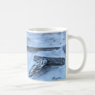 Driftwood On The Beach Coffee Mug