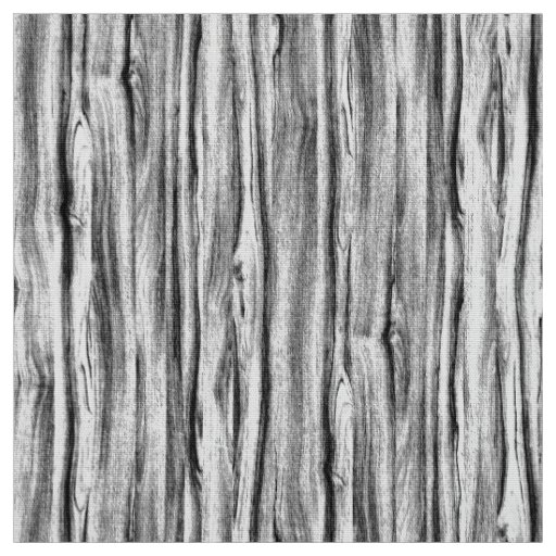 Driftwood pattern - black, white and grey fabric