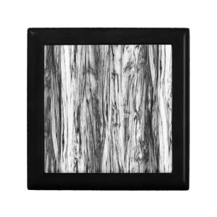 Driftwood pattern - black, white and grey keepsake box