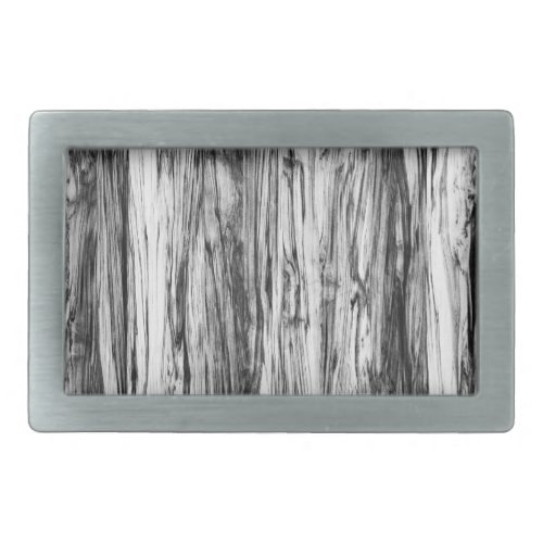 Driftwood pattern _ black white and grey rectangular belt buckle