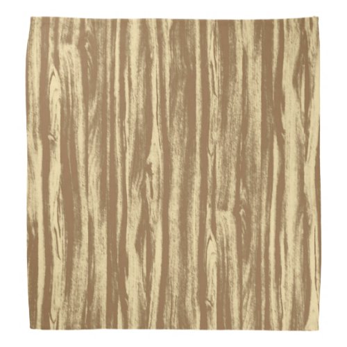 Driftwood pattern - cocoa brown and tan bandana