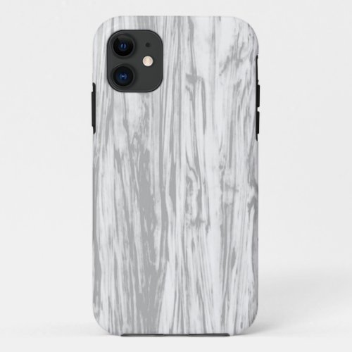 Driftwood pattern _ grey  gray and white iPhone 11 case