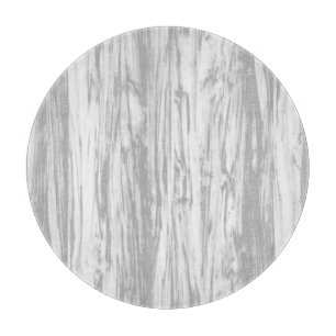 Driftwood pattern - grey / gray and white cutting board