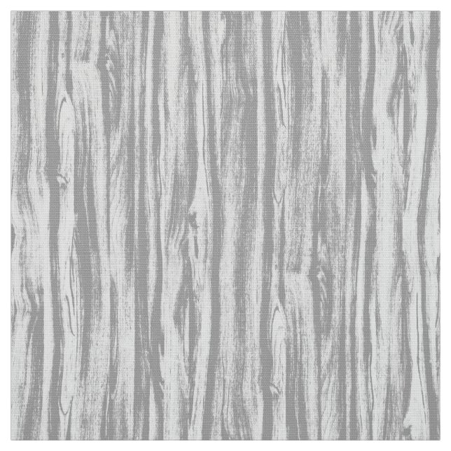 Driftwood pattern - grey / gray and white fabric (Swatch)